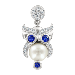 Anhänger mit Zirkonia und Perle