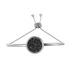 Браслет с черными кристаллами Swarovski