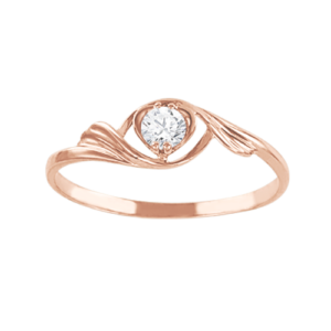 Кольцо с фианитом Swarovski
