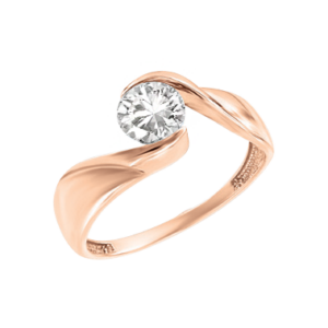 Кольцо с фианитом Swarovski