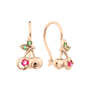 Серьги с фианитами