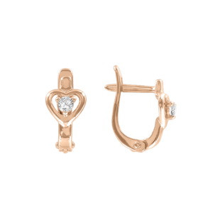 Серьги с фианитами