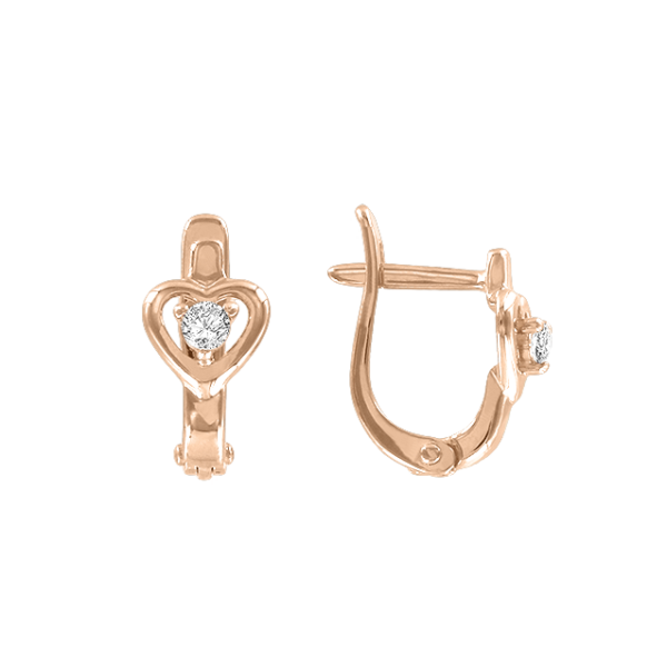 Серьги с фианитами