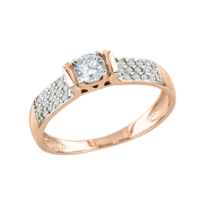 Кольцо с фианитами Swarovski