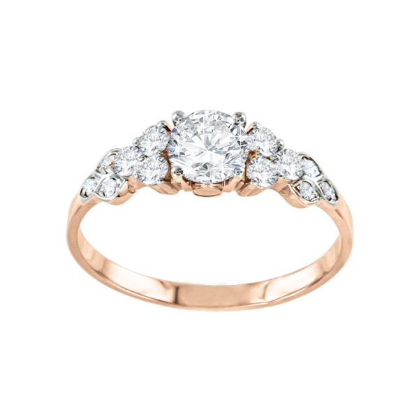 Кольцо с фианитами Swarovski