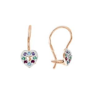 Серьги с фианитами