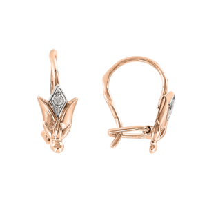 Серьги с фианитами