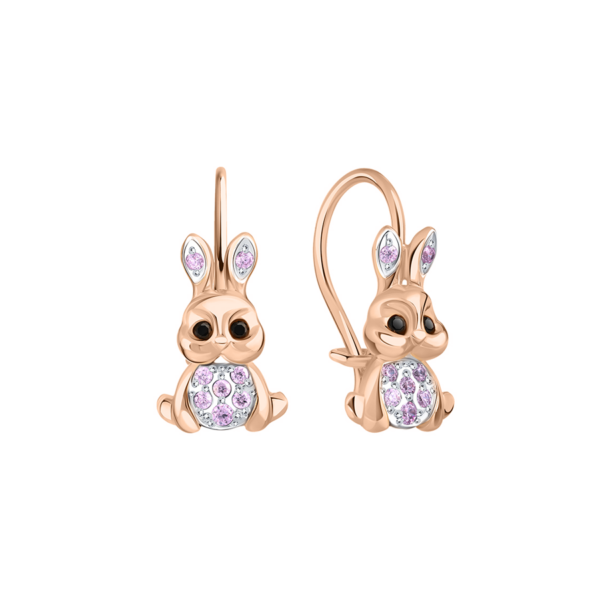 Серьги с фианитами