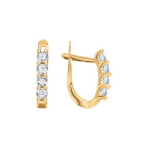 Серьги с фианитами Swarovski