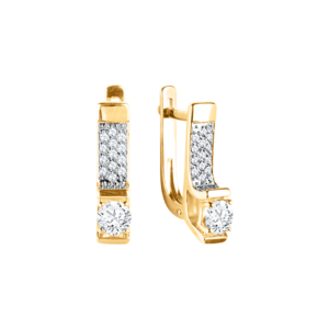 Серьги с фианитами Swarovski