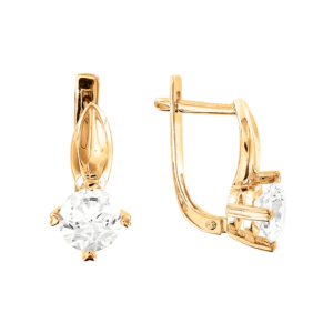 Серьги с фианитами Swarovski