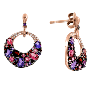 Серьги с аметистами