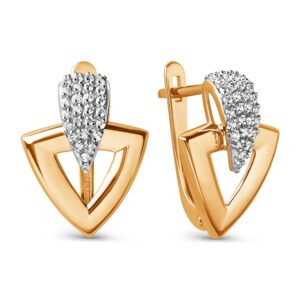 Серьги с фианитами