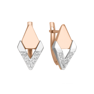 Серьги с фианитами