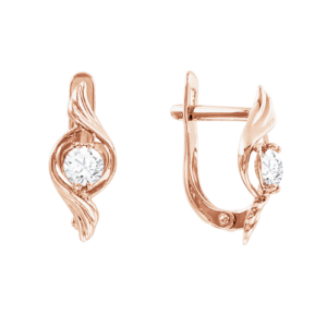 Серьги с фианитами Swarovski