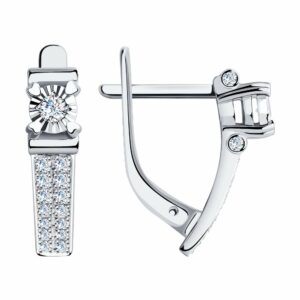 Серьги с бриллиантами 1020743/OH
