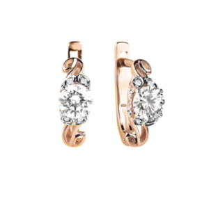 Серьги с фианитами Swarovski