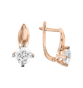 Серьги с фианитами Swarovski