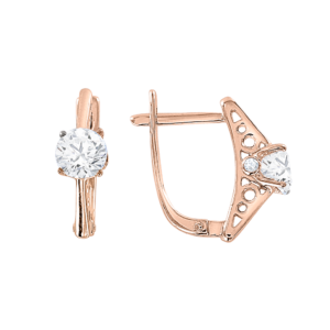 Серьги с фианитами Swarovski