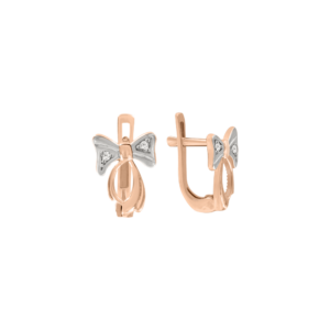 Серьги с фианитами