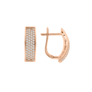 Серьги с фианитами