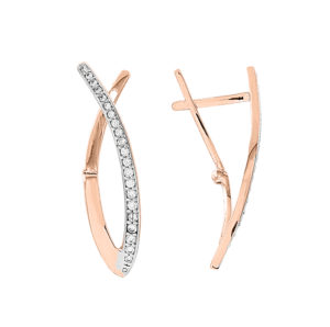 Серьги с фианитами