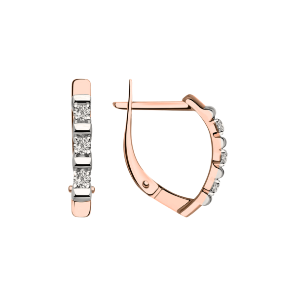 Серьги с фианитами Swarovski
