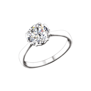 Кольцо с фианитом Swarovski