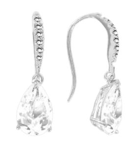 Серьги с фианитами