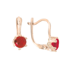 Серьги с фианитами