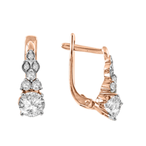 Серьги с фианитами Swarovski