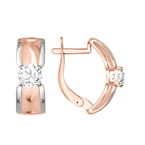 Серьги с фианитами