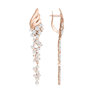 Серьги с фианитами Swarovski