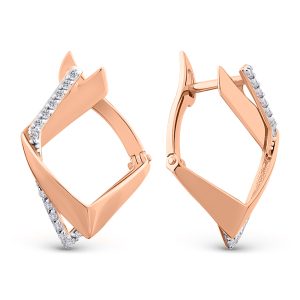 Серьги с фианитами