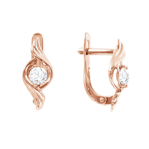 Серьги с фианитами Swarovski