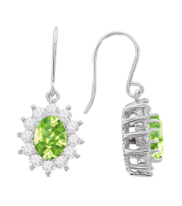 Серьги с фианитом