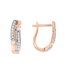 Серьги с фианитами