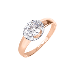 Кольцо с фианитами Swarovski