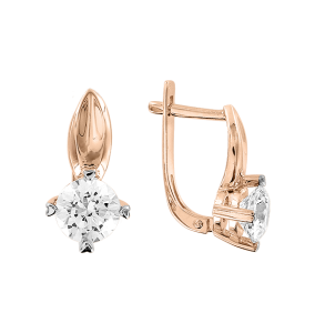 Серьги с фианитами Swarovski