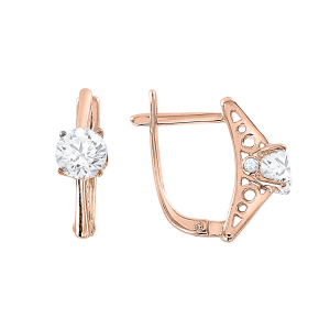 Серьги с фианитами Swarovski