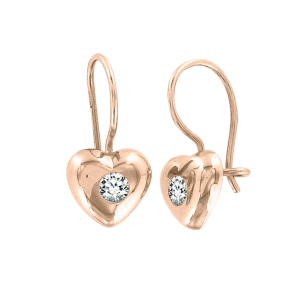 Серьги с фианитами