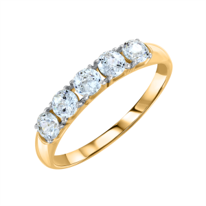 Кольцо с фианитами Swarovski