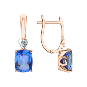 Серьги с топазом Swarovski