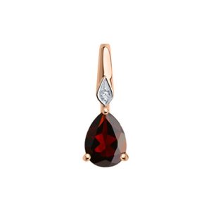 Anhänger mit Brillant und Granat