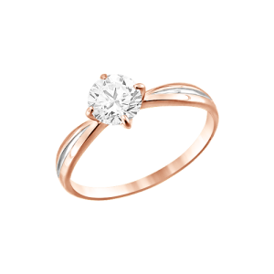 Кольцо с фианитом Swarovski