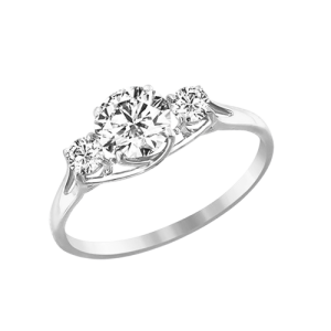 Кольцо с фианитами Swarovski