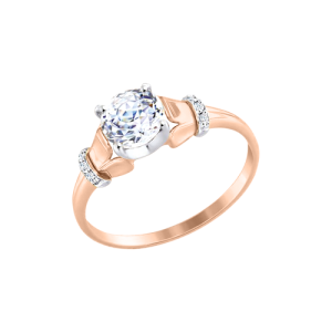 Кольцо с фианитами Swarovski
