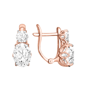 Серьги с Swarovski Zirkonia