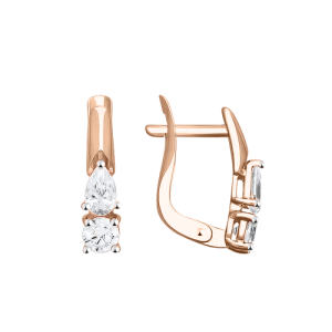 Серьги с фианитами Swarovski