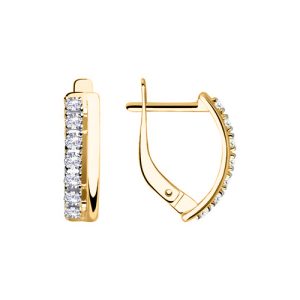 Серьги с фианитами Swarovski